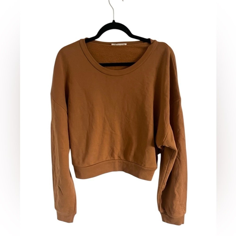 Reformation Brown Tan Sweatshirt, size large